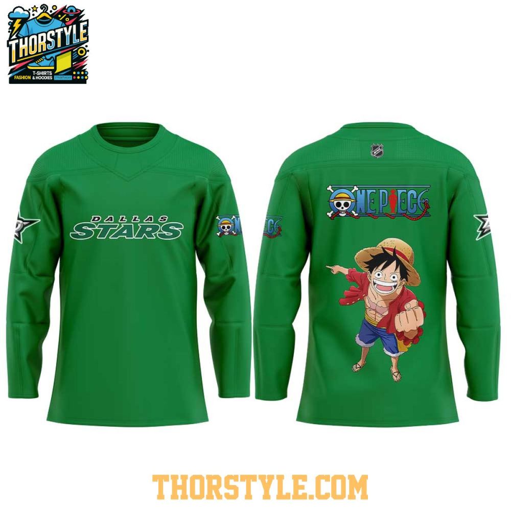 Dallas Stars One Piece Into The Grand Line 2026 Hockey Jersey