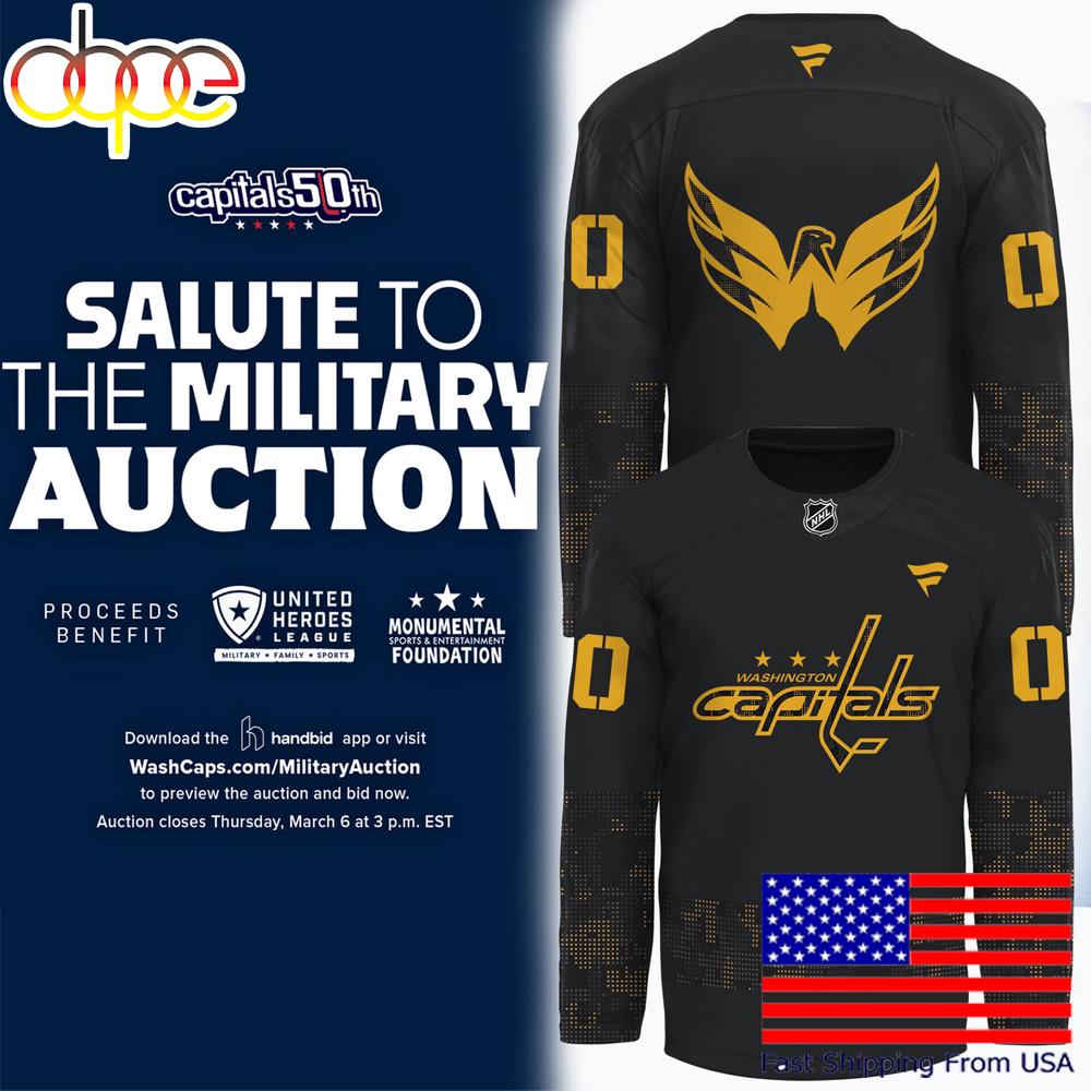 Washington Capitals Salute To The Military Limited Edition Hockey Jersey